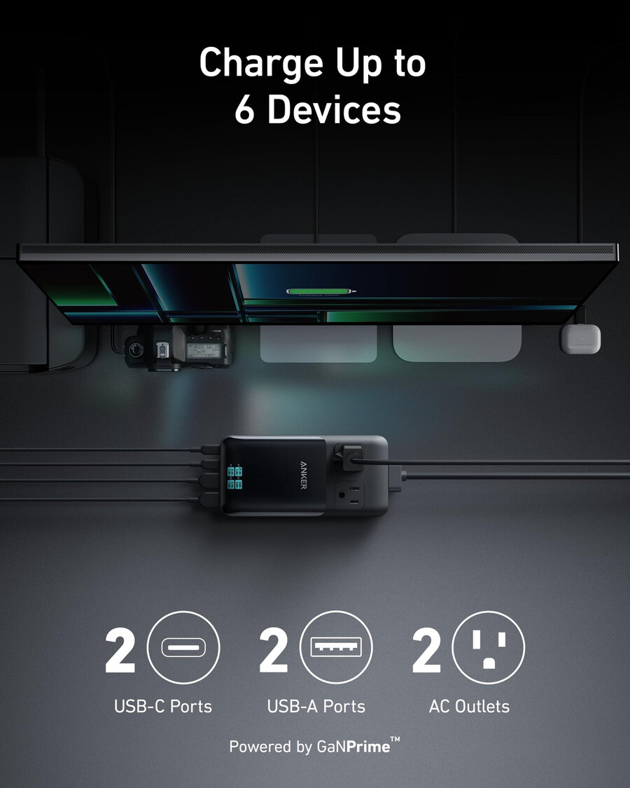 anker prime 6-in-1 ladestation 140w