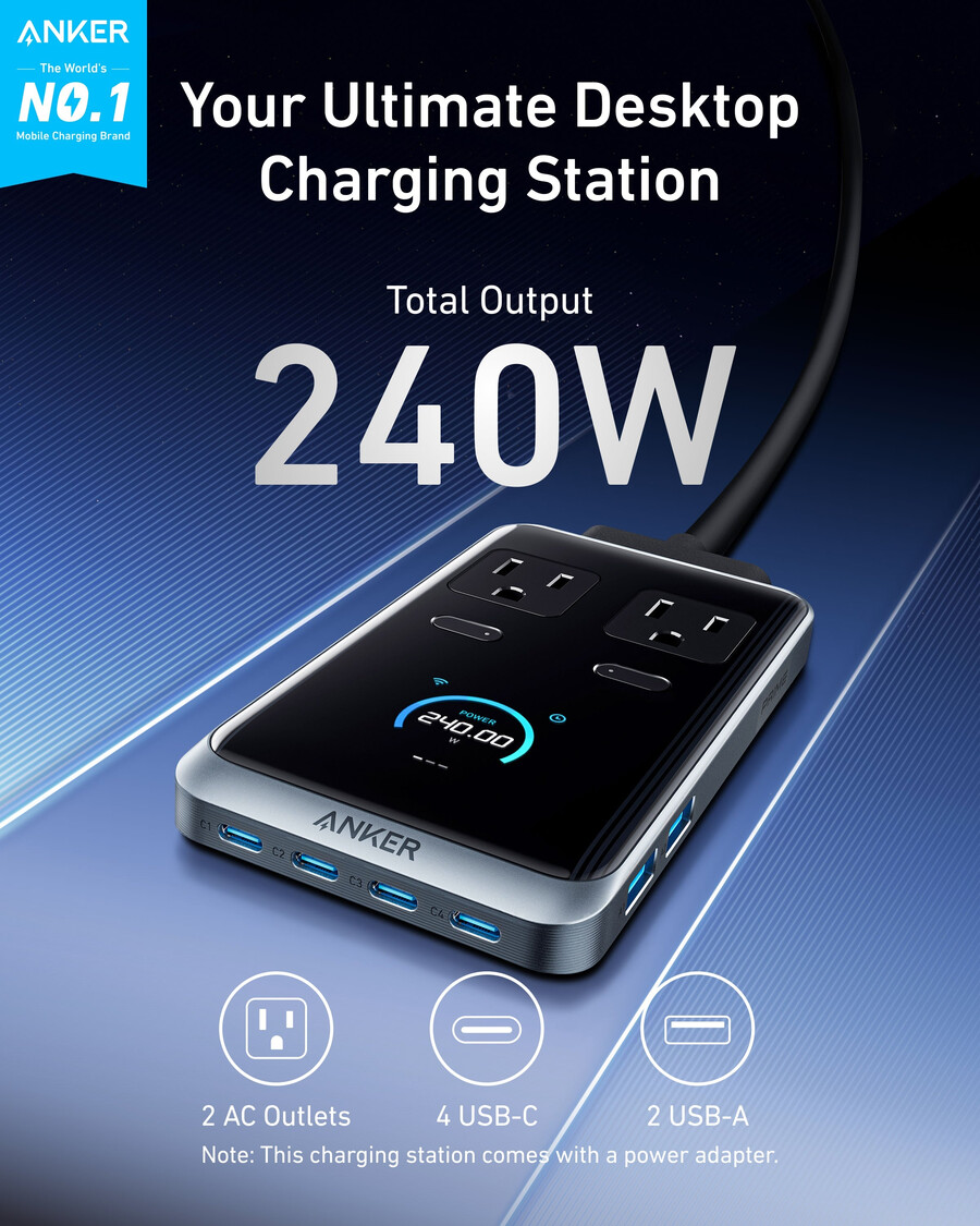 anker prime ladestation 8-in-1 240 w