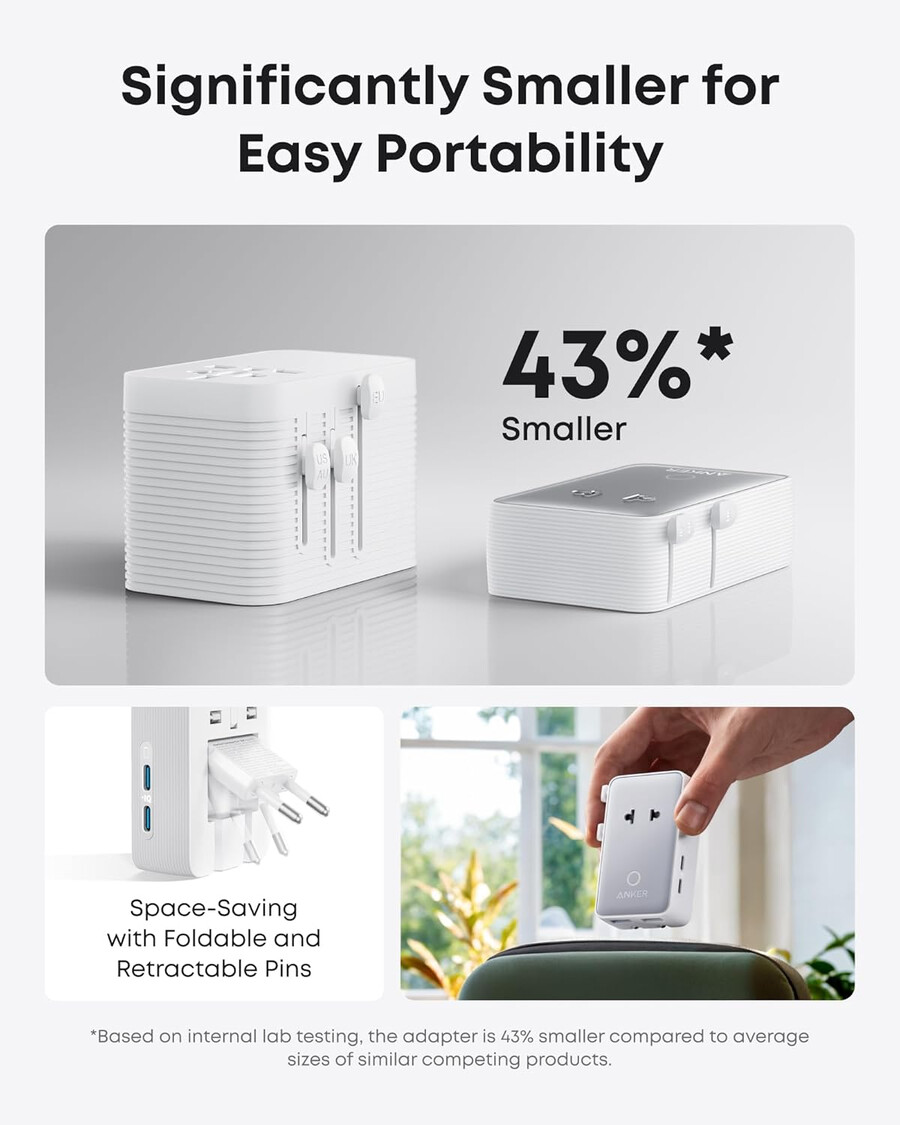 anker nano reiseadapter 5-in-1 20 w 2er-pack
