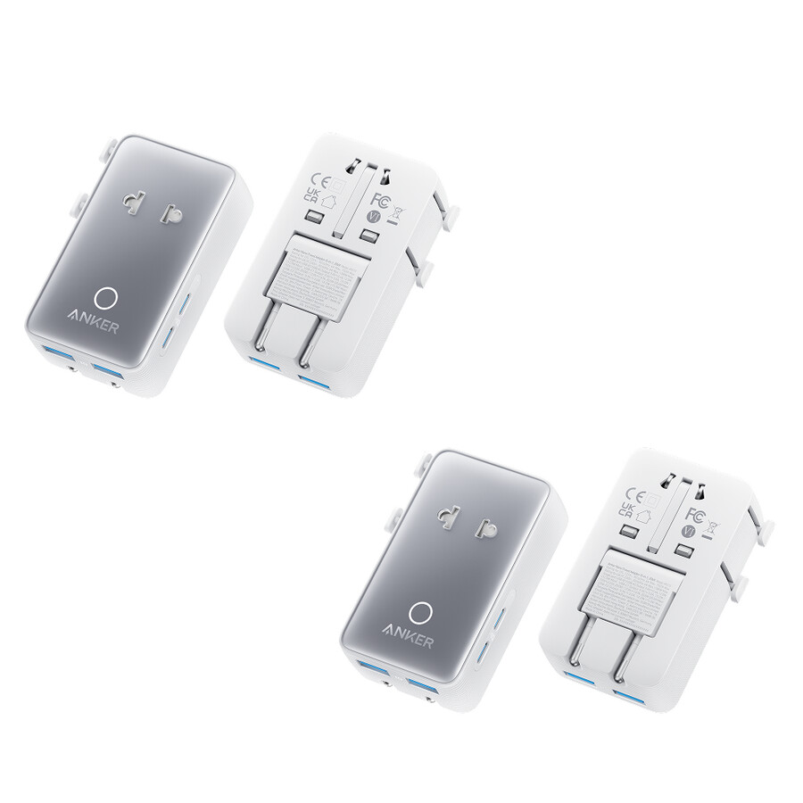 anker nano reiseadapter 5-in-1 20 w 2er-pack