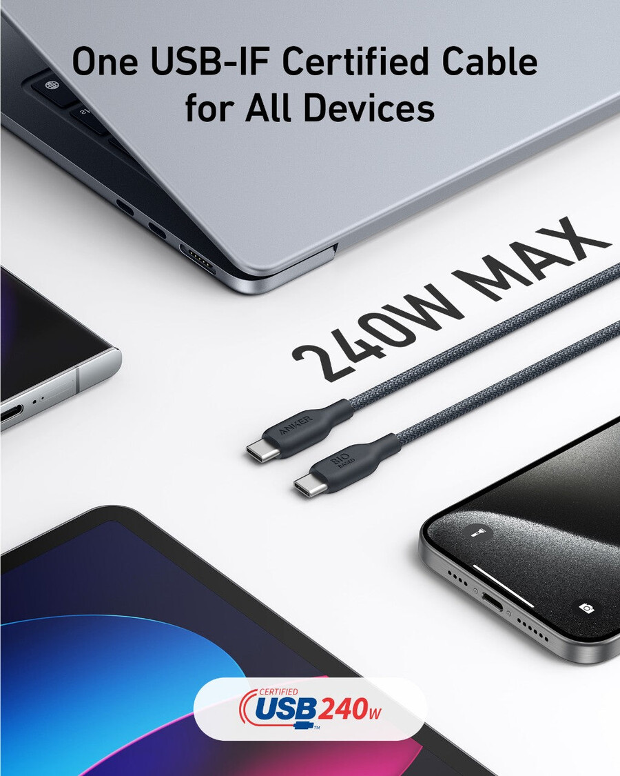 anker 543 usb-c-zu-usb-c-kabel bio-geflochten