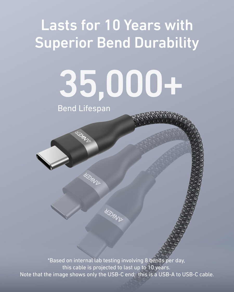 anker usb-a auf usb-c kabel 3 ft6 ft upcycling-geflecht