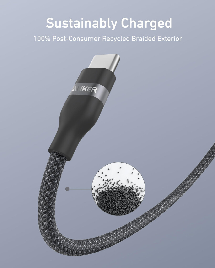 anker usb-a auf usb-c kabel 3 ft6 ft upcycling-geflecht