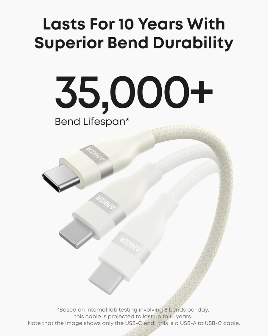 anker usb-a auf usb-c kabel 3 fuß upcycling-geflecht 2er-pack