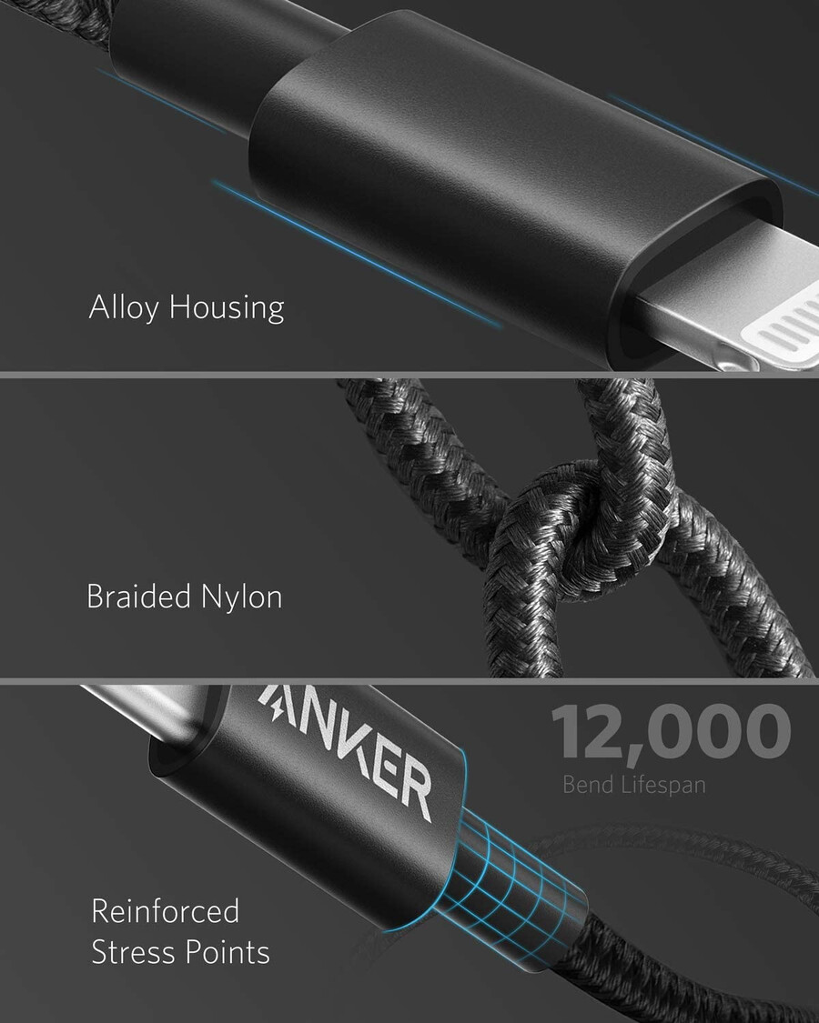 anker 331 usb-c auf lightning-kabel