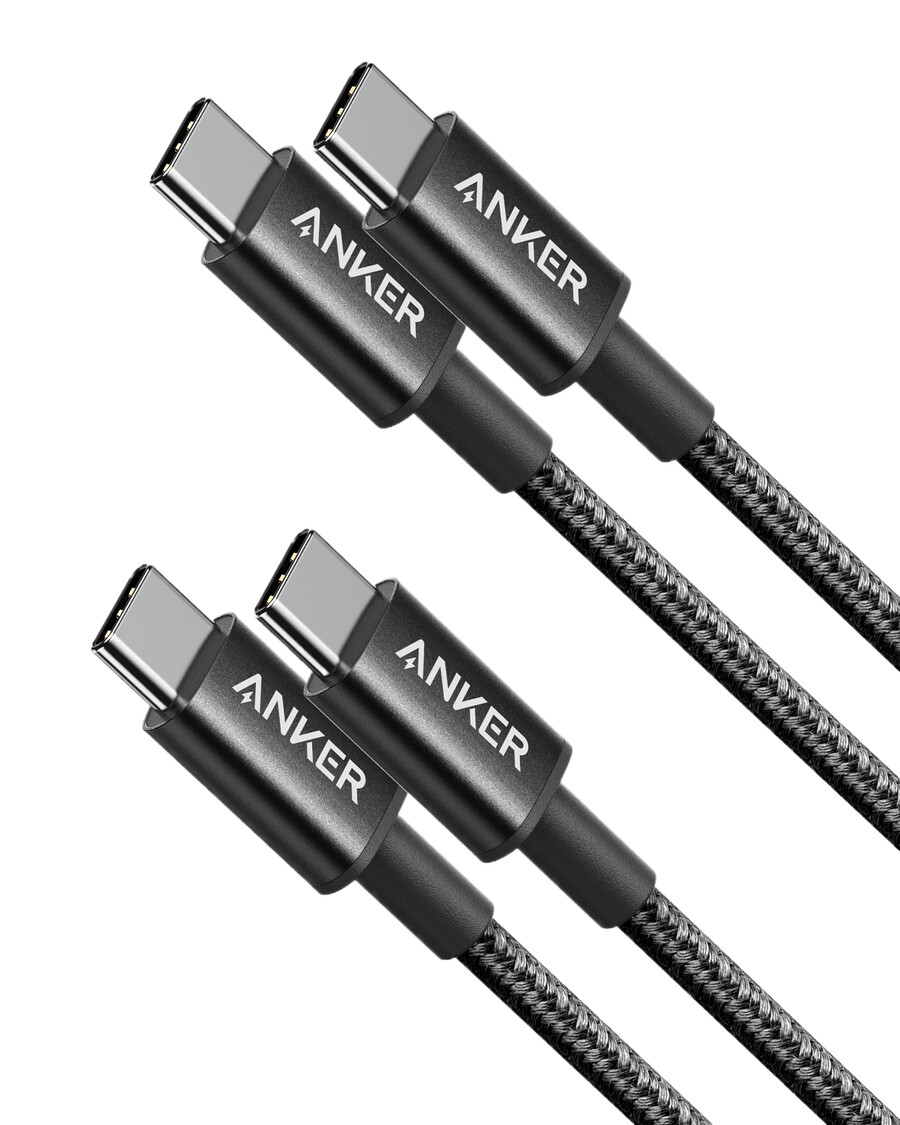 2er-pack neues nylon-usb-c-zu-usb-c-kabel 1 m 60 w