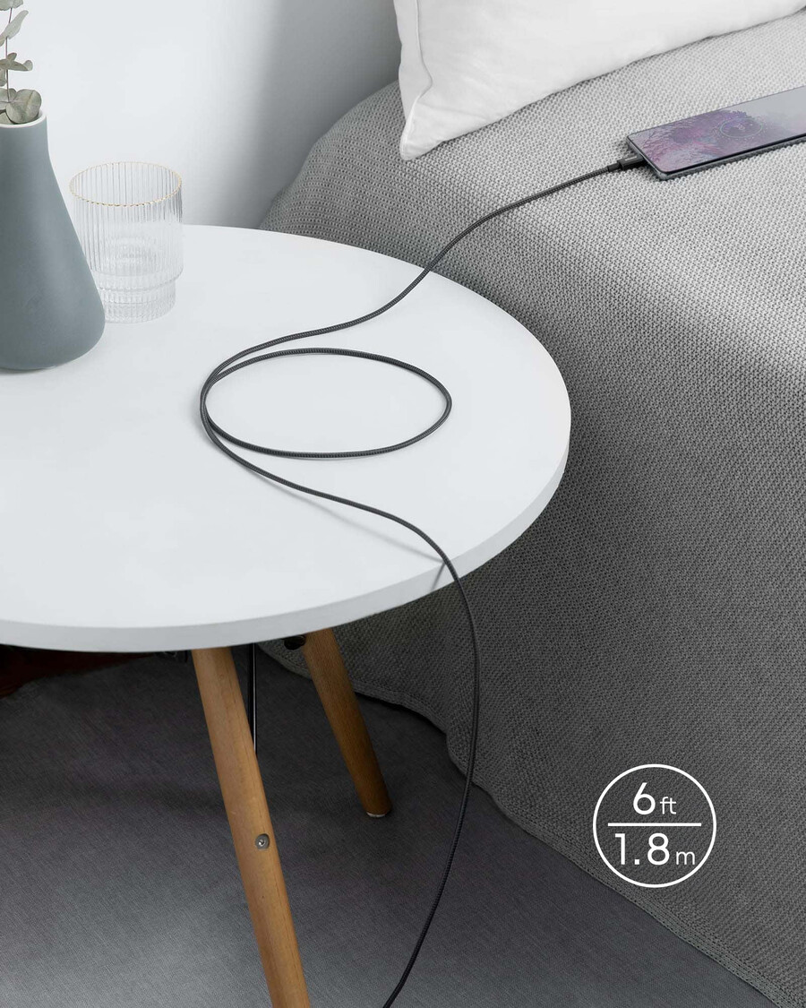 2er-pack anker neues nylon usb-c zu usb-c kabel 3 fuß 6 fuß 60 w