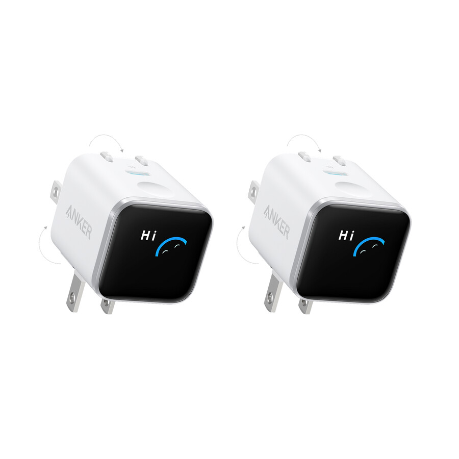 anker schnellladegerät für iphone 45-w-usb-c-ladegerät mit klappbarem stecker