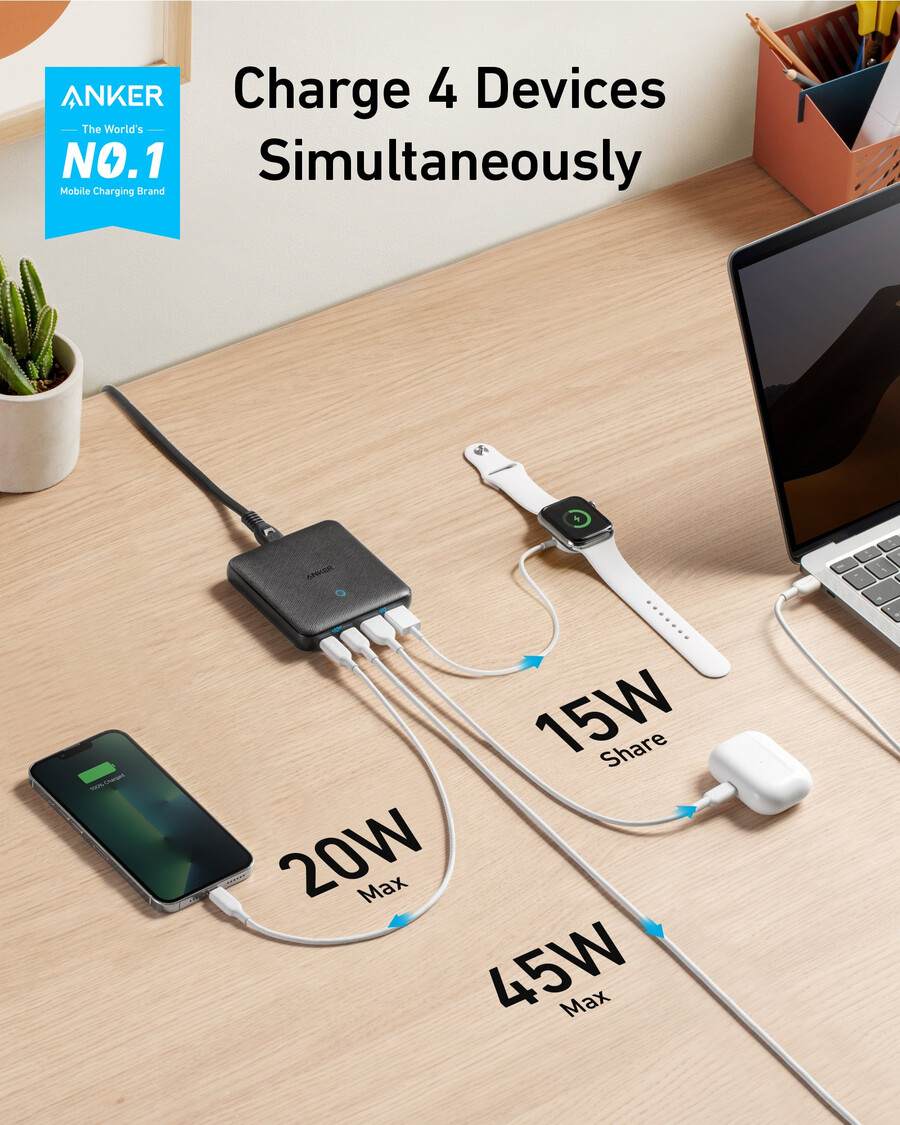 anker 543 ladegerät 65w ii
