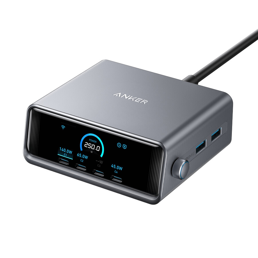anker prime ladegerät 250w 6 anschlüsse ganprime