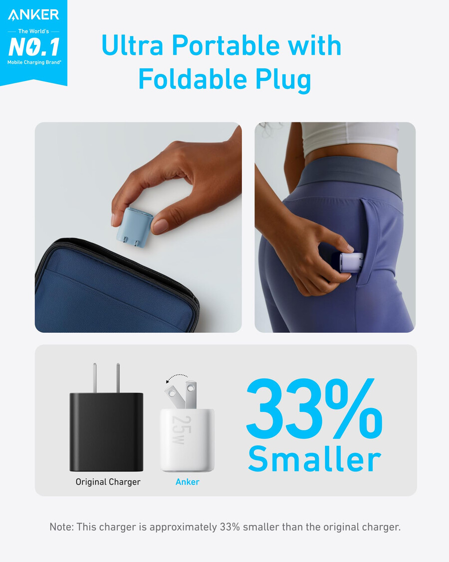 anker ladegerät 25w kompakt