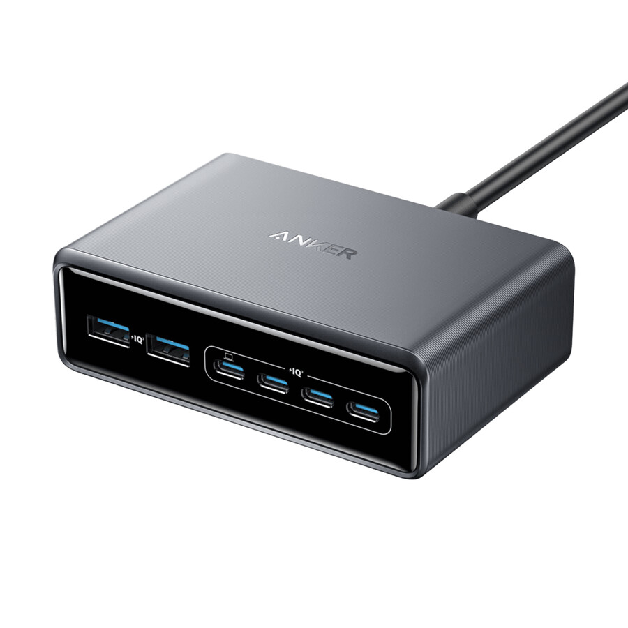 anker prime ladegerät 200w 6 anschlüsse gan