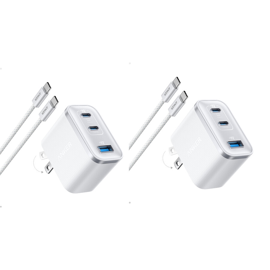 anker nano-ladegerät 70 w 3 anschlüsse – 2er-pack
