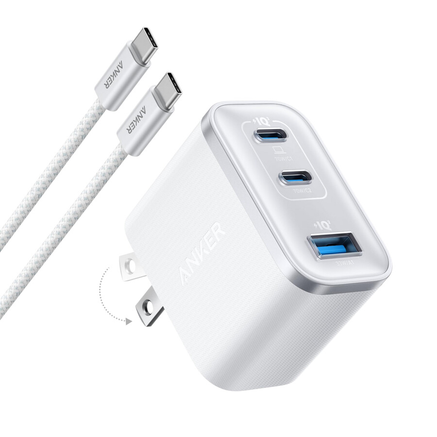 anker nano ladegerät 70w 3 anschlüsse