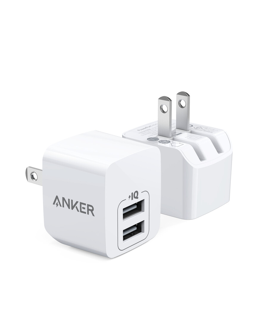 anker dual-port 12w wandladegerät 2er-pack