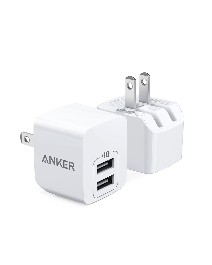 anker dual-port 12w wandladegerät 2er-pack
