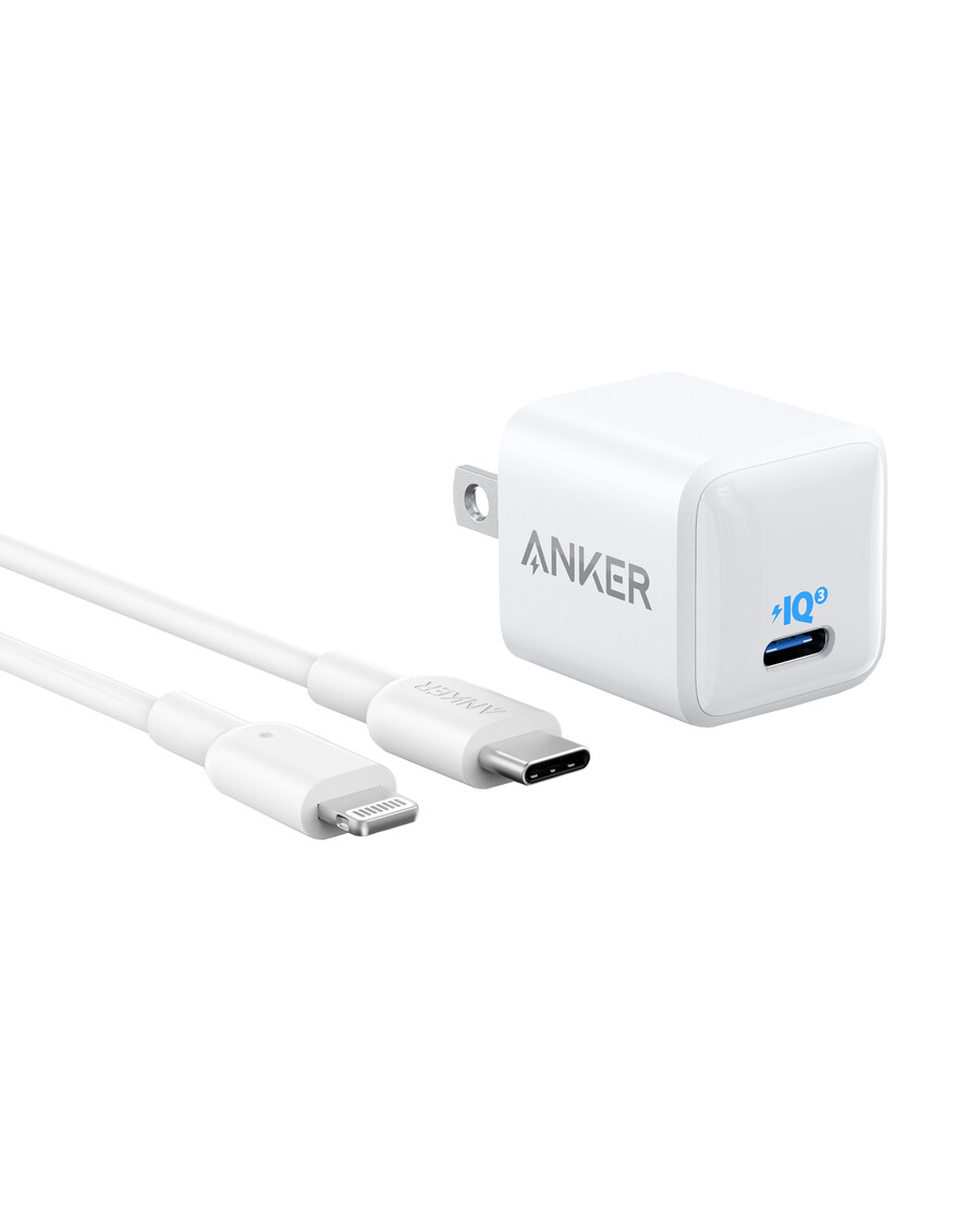 anker 511 ladegerät nano mit usb-c-auf-lightning-kabel