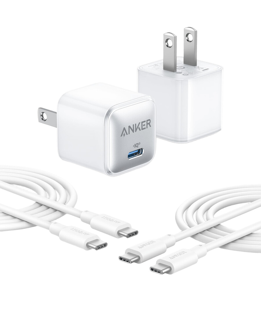 anker 511 ladegerät nano pro mit 18 m usb-c-kabel 2er-pack