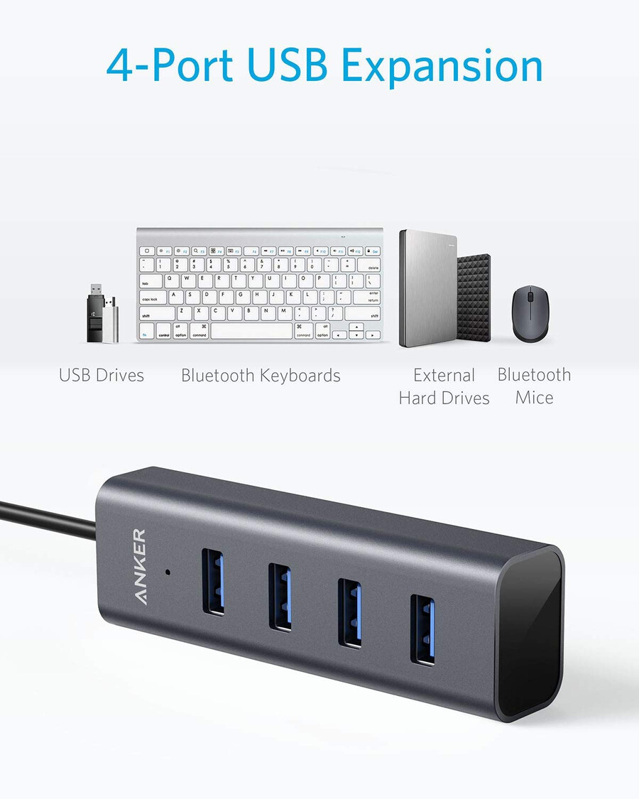 usb-c auf 4-port usb 3.0 hub