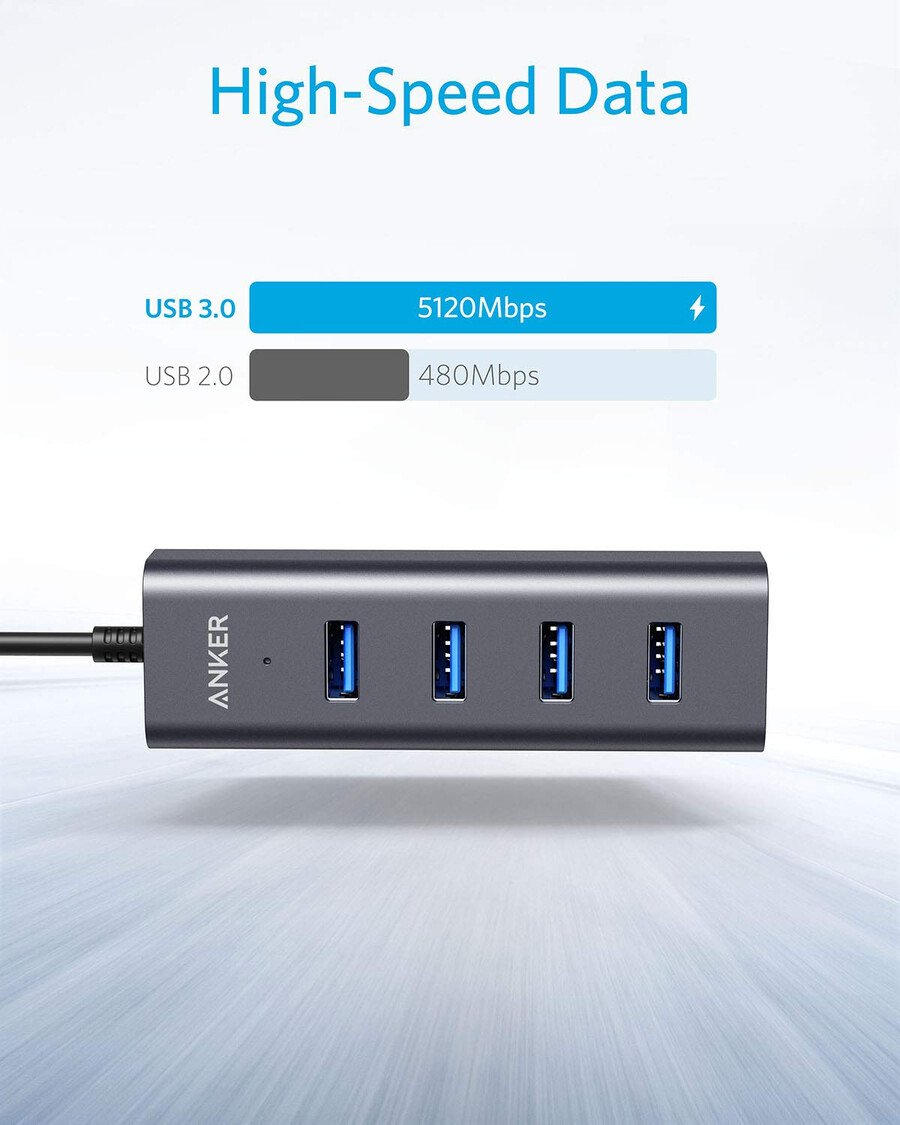 usb-c auf 4-port usb 3.0 hub