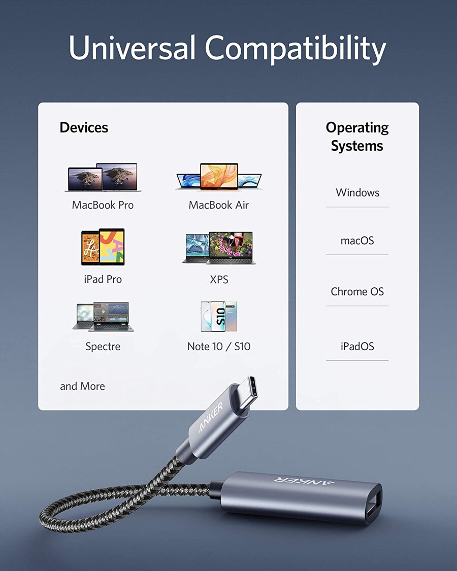 anker powerexpand usb-c zu displayport adapter