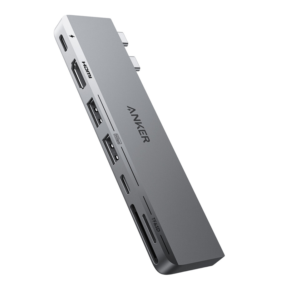 anker 547 usb-c hub 7-in-2 für macbook