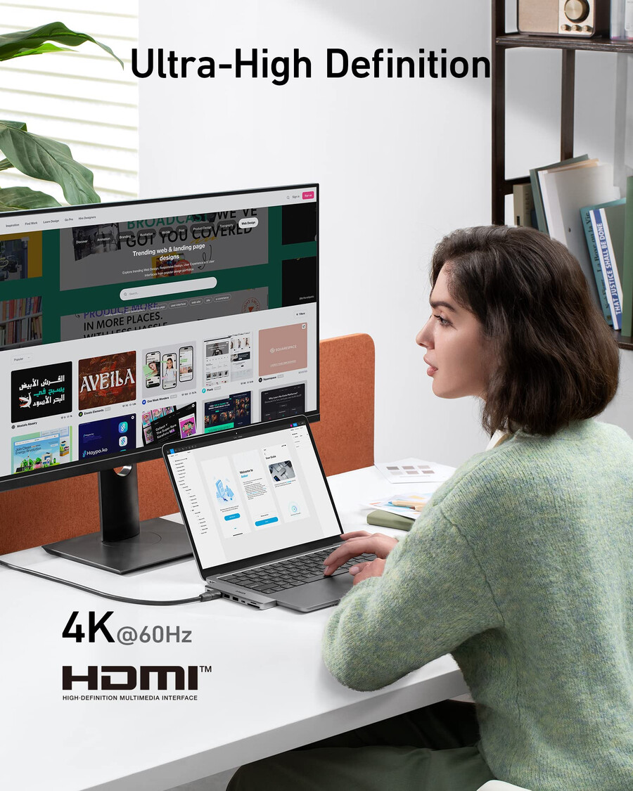 anker 547 usb-c hub 7-in-2 für macbook