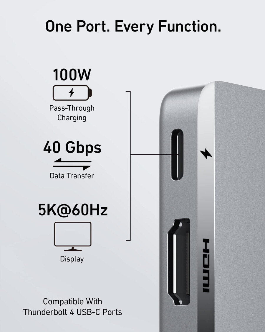 anker 547 usb-c hub 7-in-2 für macbook