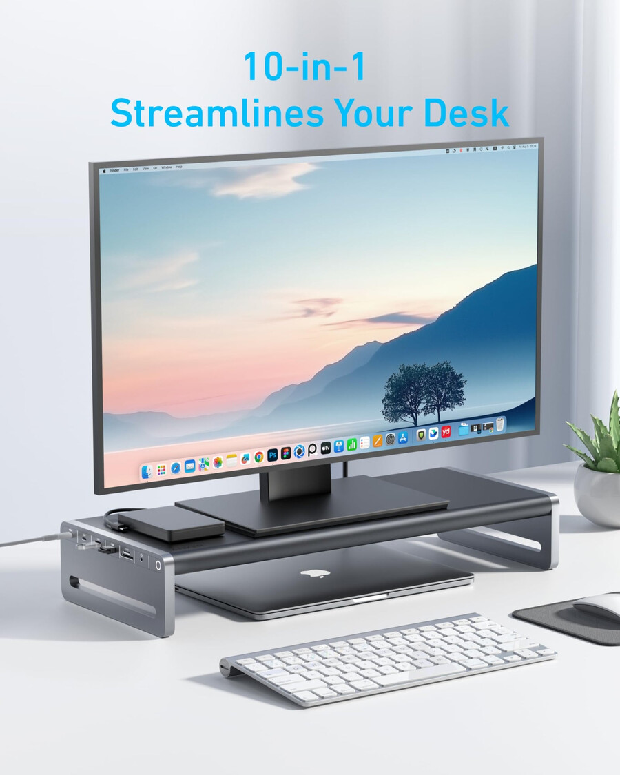 anker usb-c hub 10-in-1 monitorständer