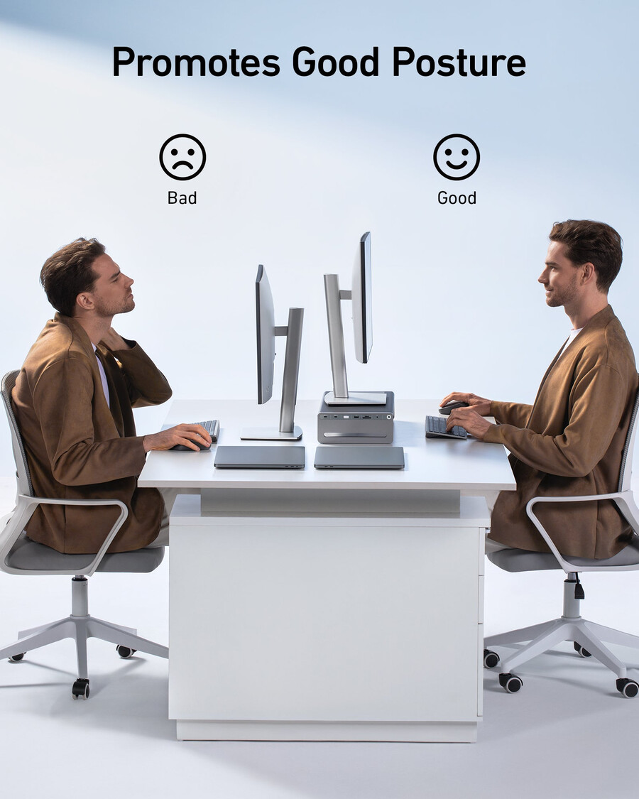 anker 675 usb-c dockingstation 12-in-1 monitorständer kabellos