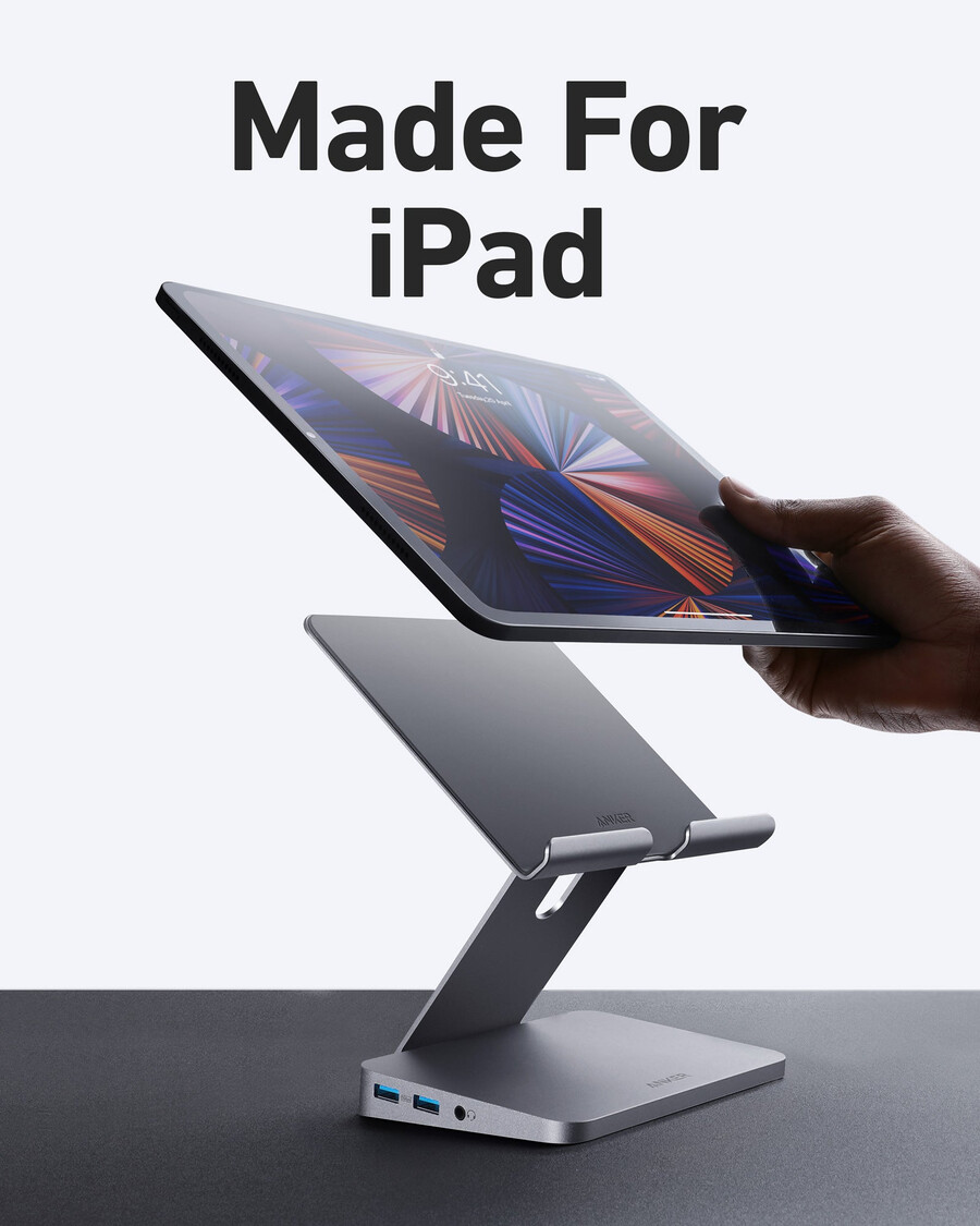 anker 551 usb-c hub 8-in-1 tablet-ständer