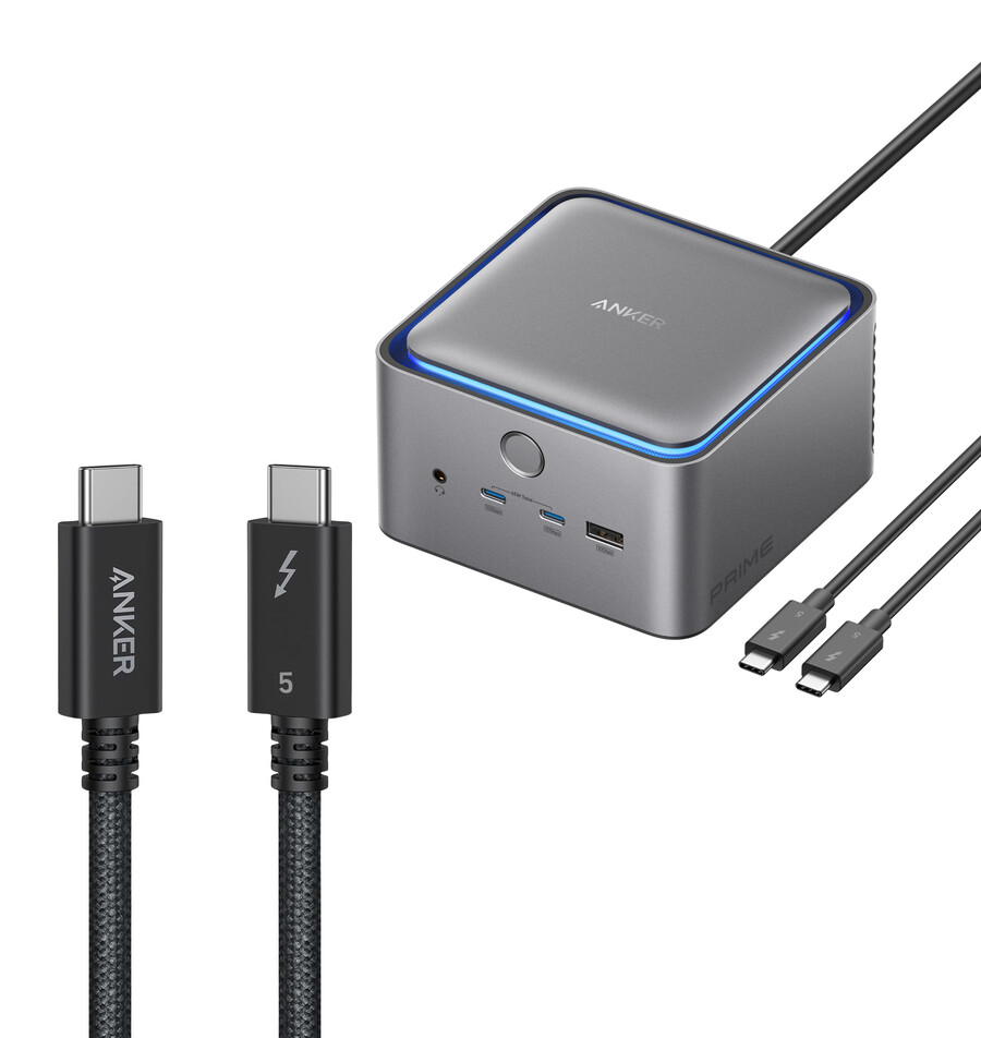 anker prime tb5 dockingstation 14-in-1 140 w 8k thunderbolt 5