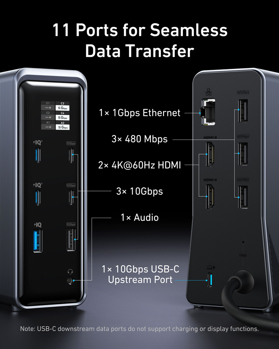 anker prime ladestation mit 240-w-usb-c-zu-usb-c-kabel