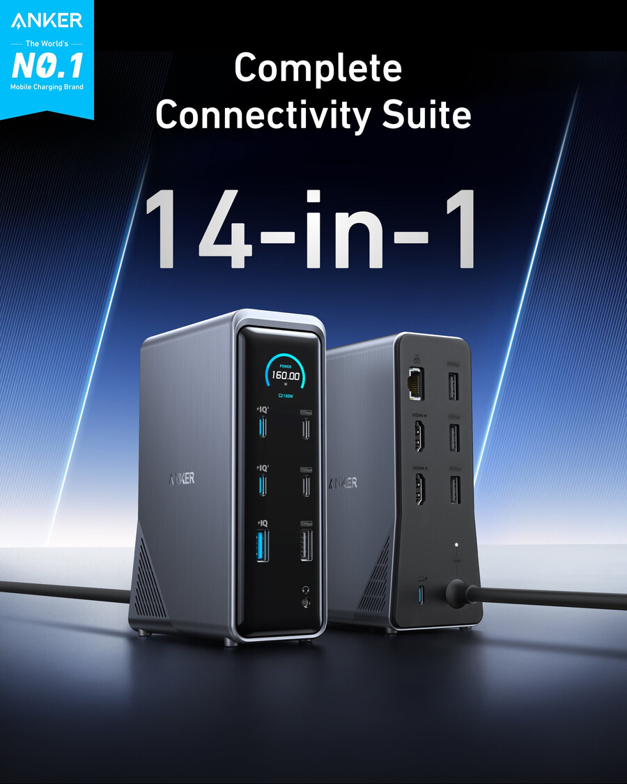 anker prime ladestation mit 240-w-usb-c-zu-usb-c-kabel