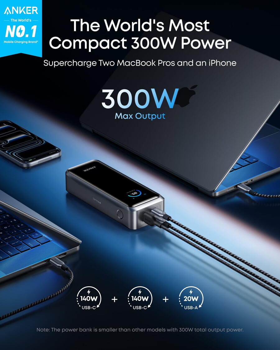 anker prime powerbank 26k 300w