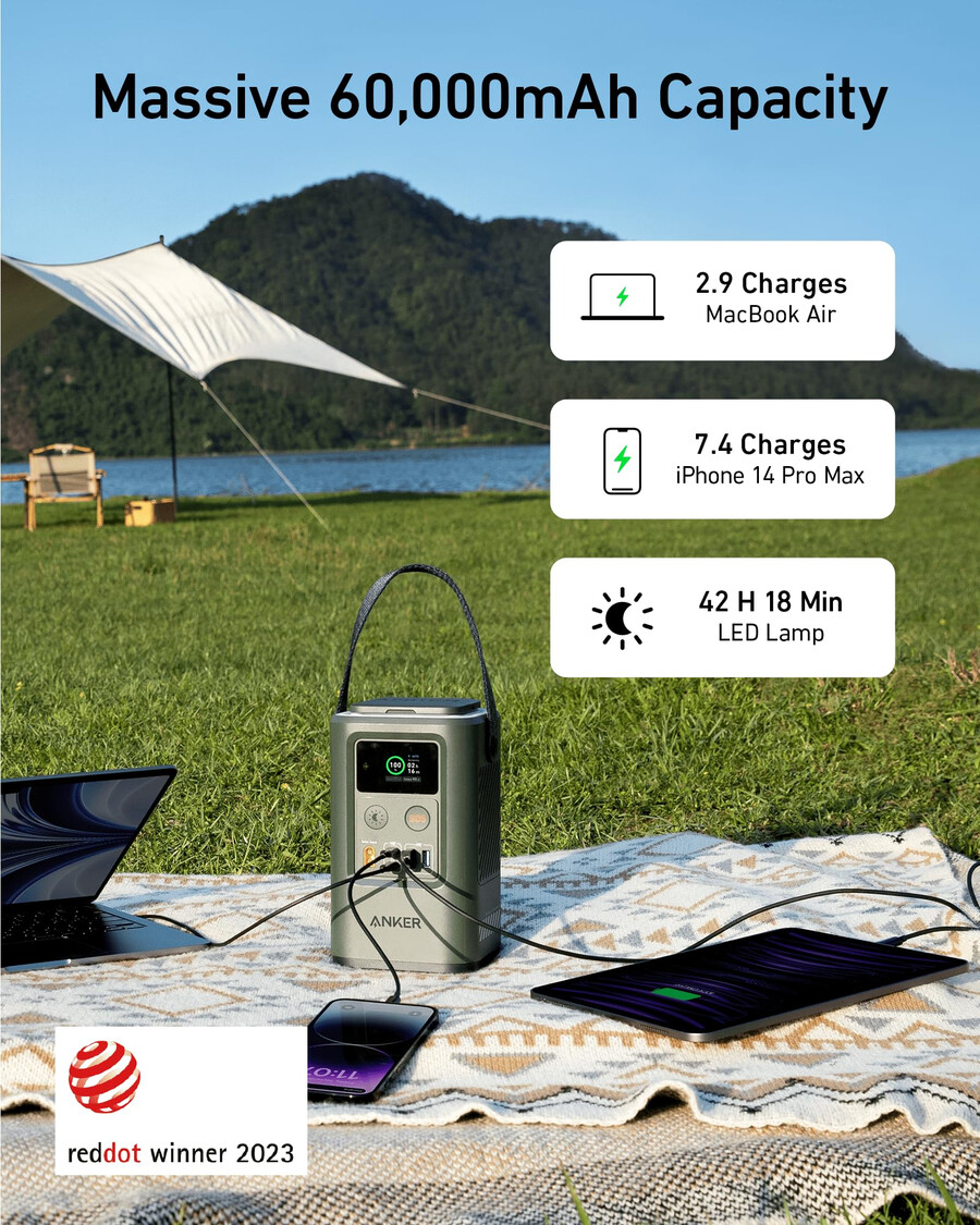 anker 548 powerbank – die ultimative camping-powerbank mit usb-c und 60000 mah kapazität
