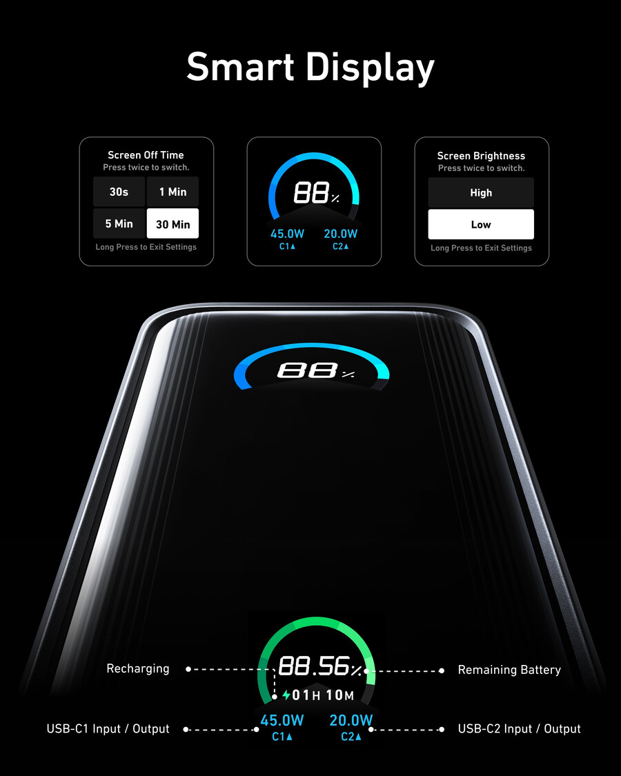 anker prime powerbank 96 kj 65 w fusion