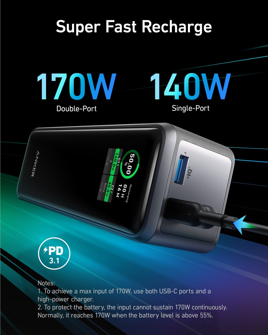 anker prime powerbank 27k 250w