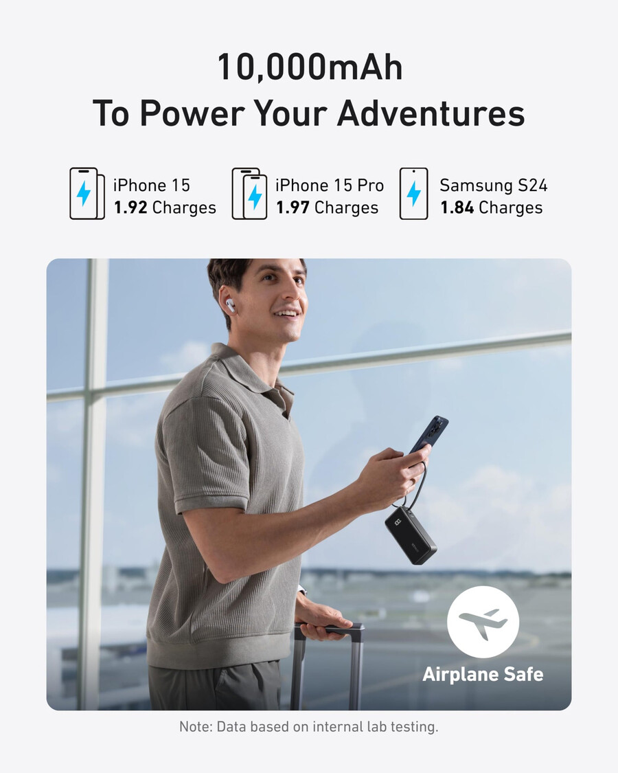 anker powerbank 10k fusion eingebautes kabel