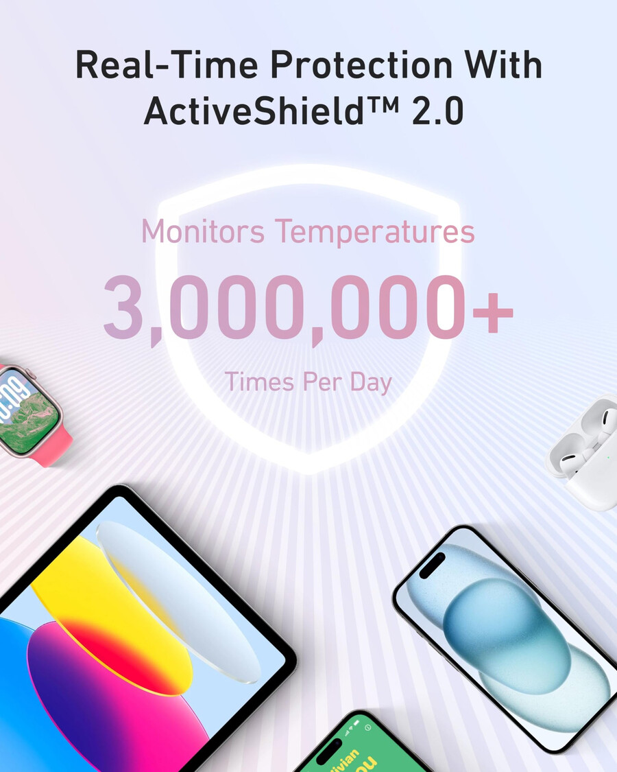 anker zolo powerbank 10k 30w mit integriertem 54-zoll 137 cm usb-c-kabel.