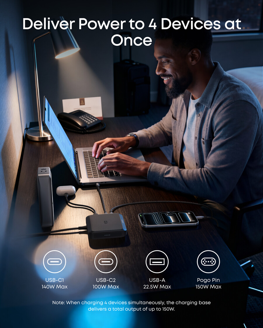 anker prime ladestation 150 w 3 anschlüsse