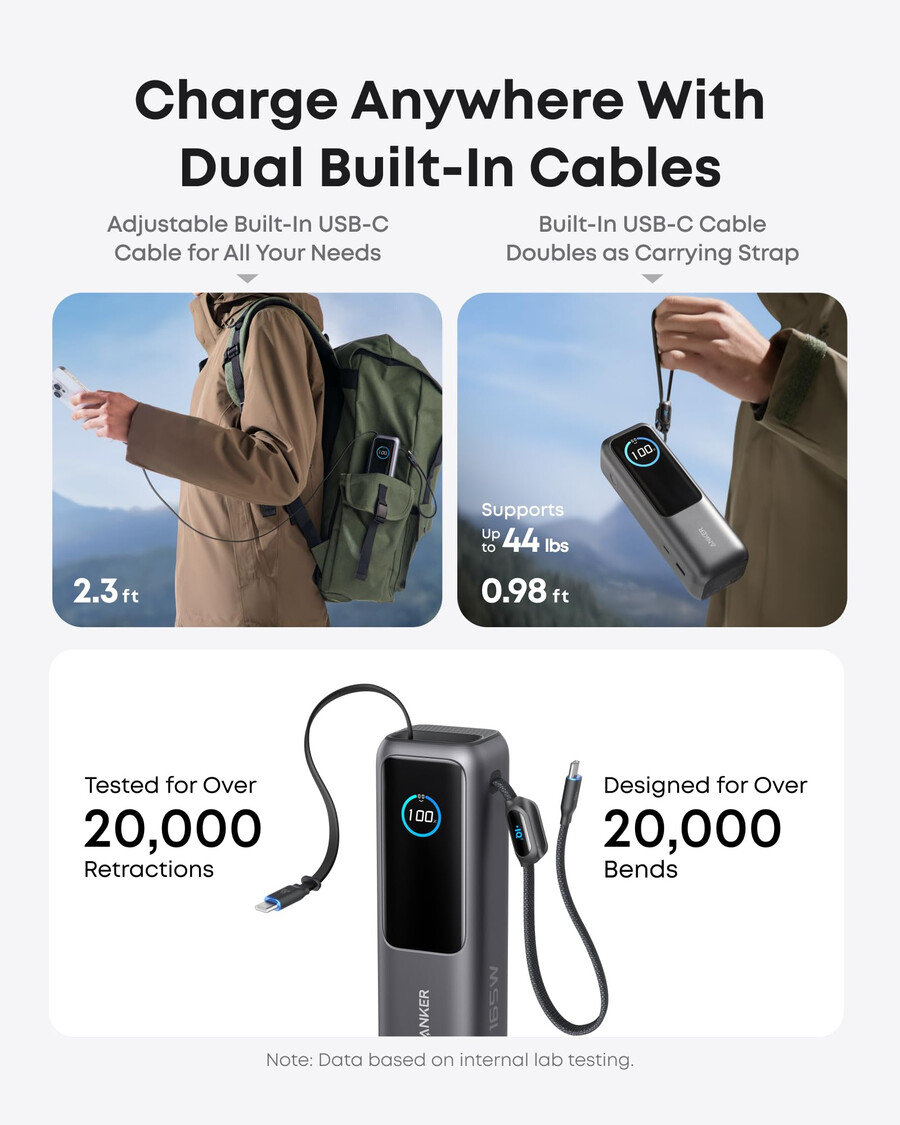 anker laptop-powerbank und anker laptop-ladegerät
