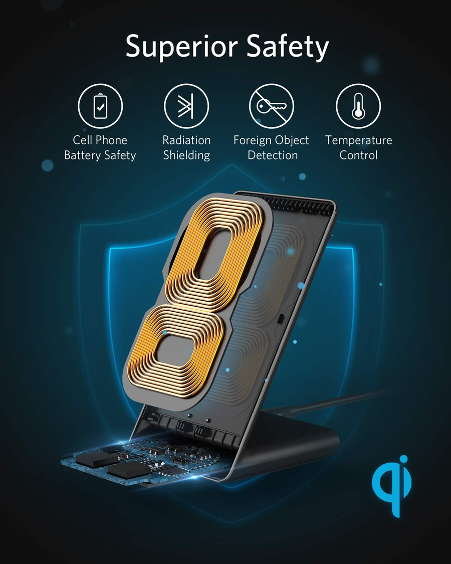 anker 313 kabelloses ladegerät ständer