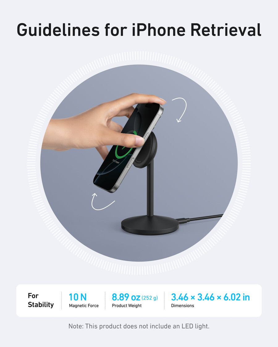 anker maggo kabelloses ladegerät ständer