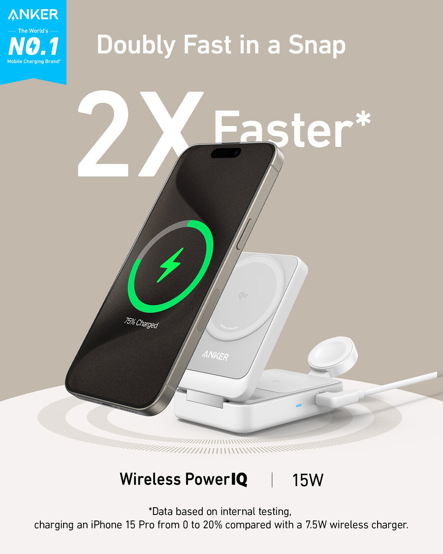 anker maggo kabellose ladestation faltbar 3-in-1