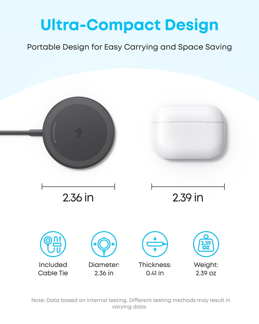 anker zolo magnetisches kabelloses ladegerät 2er-pack