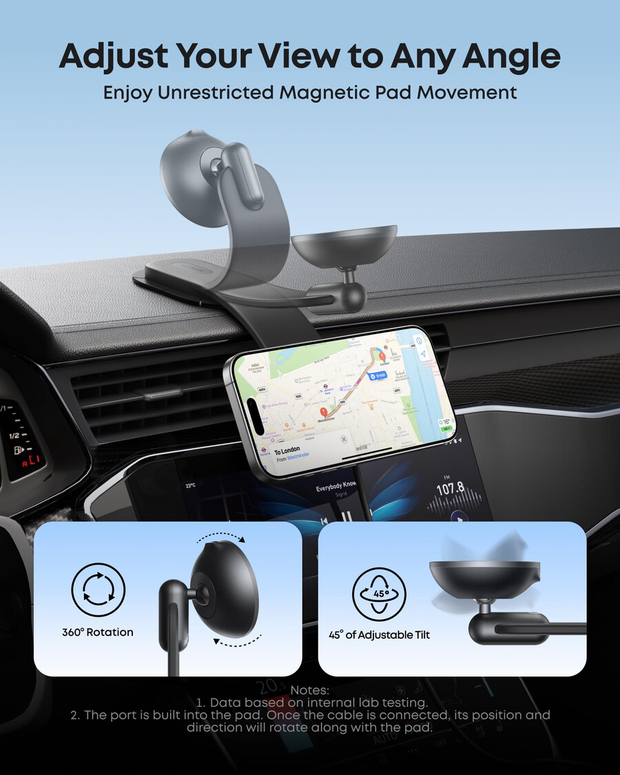 anker maggo wireless-ladestation und anker nano wireless-autoladegerät